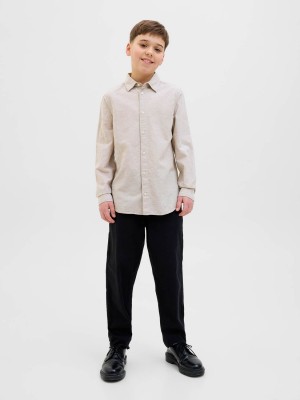 jack en jones boys JJEBREEZE LINEN BLEND SHIRT LS SN J: Crockery | Freewear JJEBREEZE LINEN BLEND SHIRT LS SN J: - www.freewear.nl - Freewear
