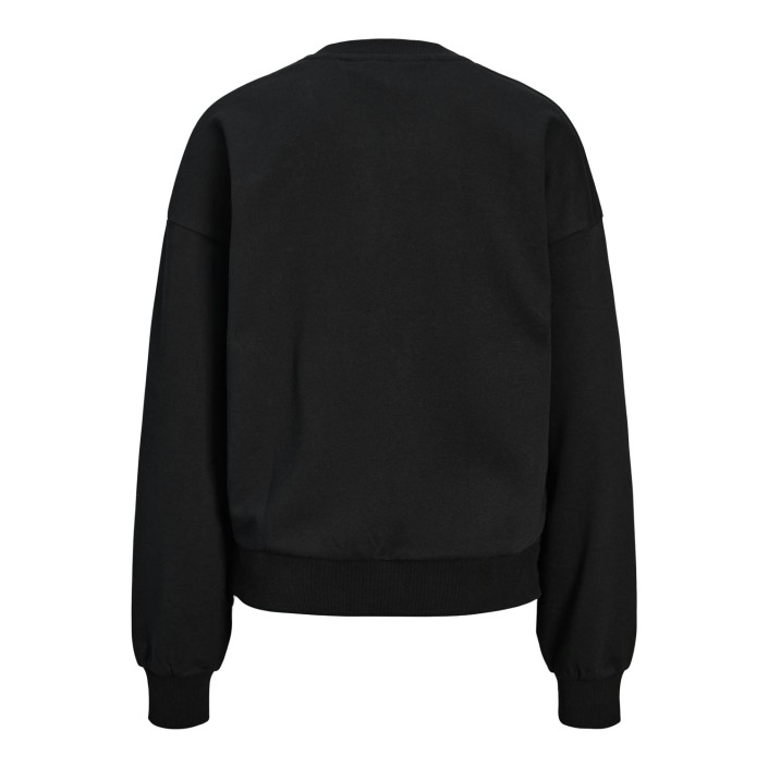 JACK&JONES ORIGINALS JXMERLE SPRING RLX SHORT LS CREW SW: Black/LOS ANGELES | Freewear JXMERLE SPRING RLX SHORT LS CREW SW: - www.freewear.nl - Freewear