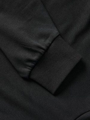 JACK&JONES ORIGINALS JXMERLE SPRING RLX SHORT LS CREW SW: Black/LOS ANGELES | Freewear JXMERLE SPRING RLX SHORT LS CREW SW: - www.freewear.nl - Freewear