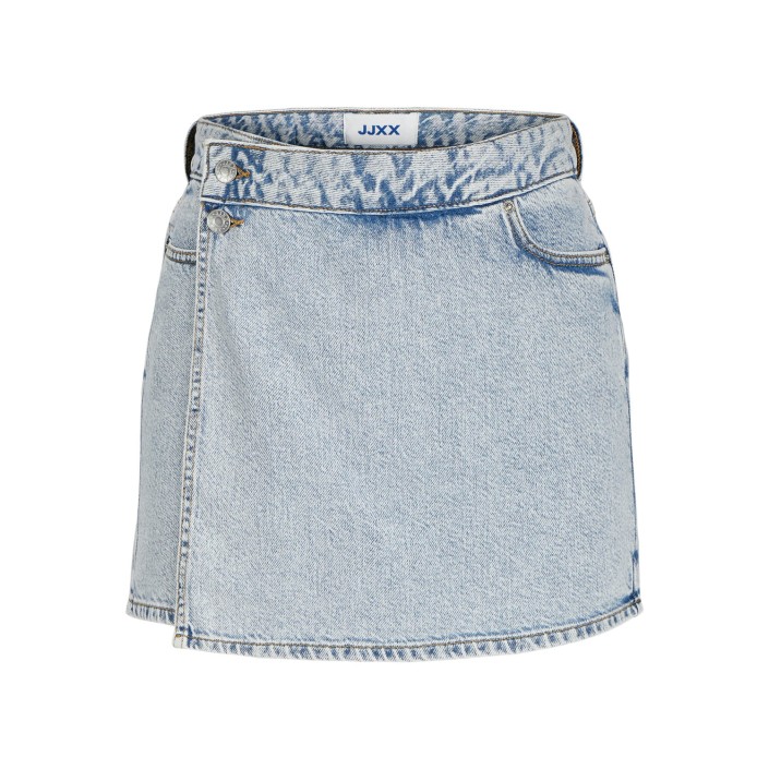 JACK&JONES ORIGINALS JXGRETA HW DENIM SKORT DNM SN Light Blue Denim | Freewear JXGRETA HW DENIM SKORT DNM SN - www.freewear.nl - Freewear