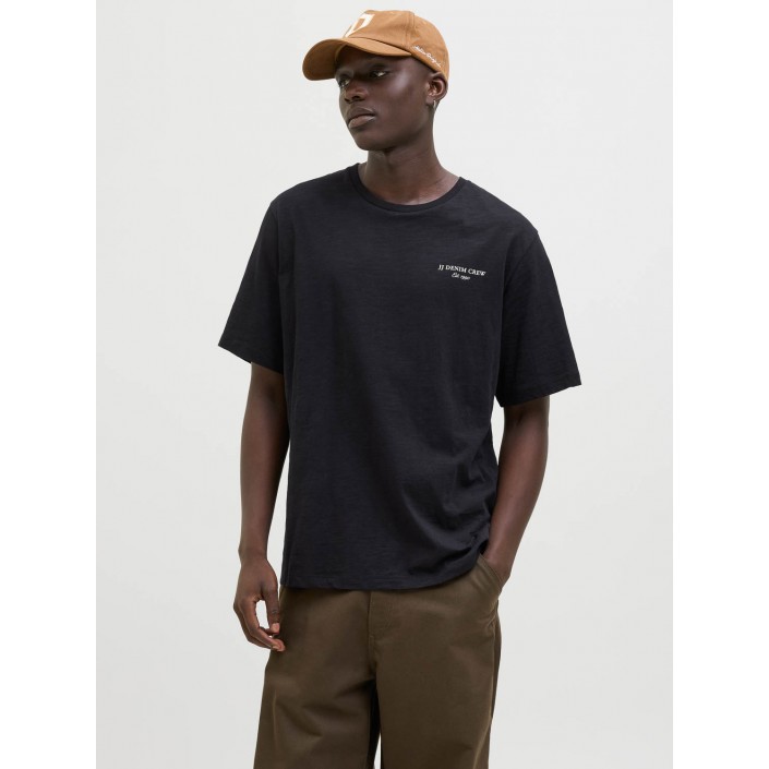 JACK&JONES ORIGINALS JJJEFF MONOCHROME TEE SS CREW NECK Black | Freewear JJJEFF MONOCHROME TEE SS CREW NECK - www.freewear.nl - Freewear