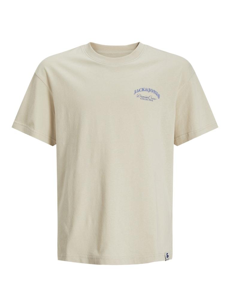 JACK&JONES JUNIOR JJEBRANDES BACKP RELAXED TEE SS SN JNR Jongens T-shirt - Moonbeam
