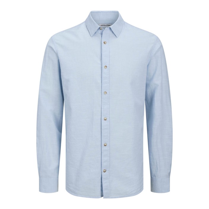 Jack & Jones:JACK&JONES ESSENTIALS JJESUMMER SHIRT LS SN Chambray Blue | Freewear JJESUMMER SHIRT LS SN - www.freewear.nl - Freewear