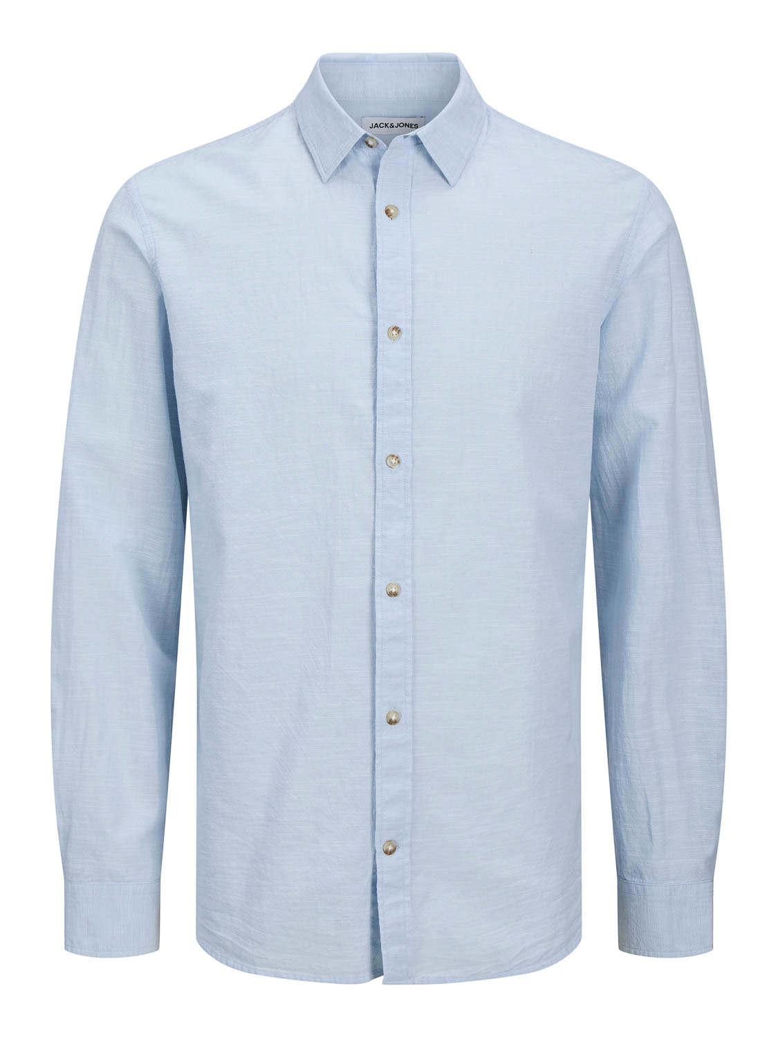 Jack & Jones Overhemd Jjesummer Shirt Ls Sn 12269315 Chambray Blue Mannen Maat - M