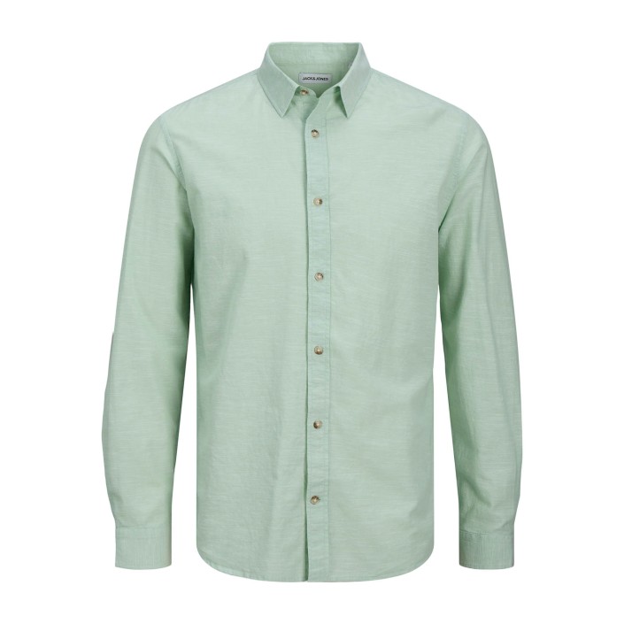 Jack & Jones:JACK&JONES ESSENTIALS JJESUMMER SHIRT LS SN Iceberg Green | Freewear JJESUMMER SHIRT LS SN - www.freewear.nl - Freewear