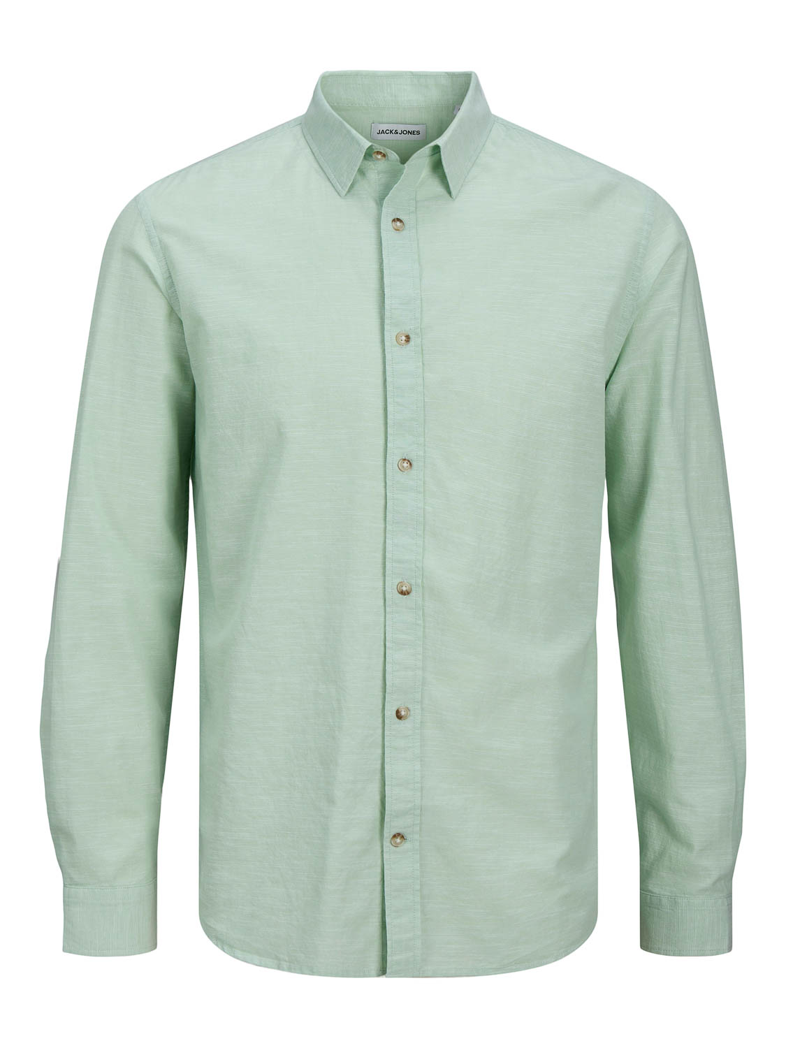 Jack & Jones Overhemd Jjesummer Shirt Ls Sn 12269315 Iceberg Green Mannen Maat - S