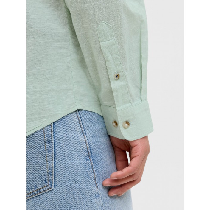 Jack & Jones:JACK&JONES ESSENTIALS JJESUMMER SHIRT LS SN Iceberg Green | Freewear JJESUMMER SHIRT LS SN - www.freewear.nl - Freewear