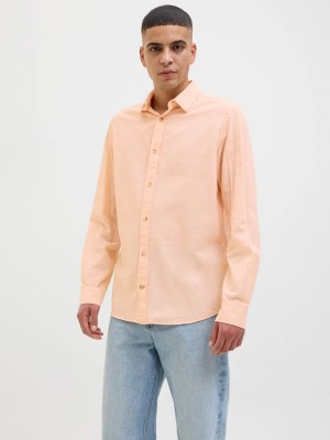 Jack & Jones:JACK&JONES ESSENTIALS JJESUMMER SHIRT LS SN Peach Parfait | Freewear JJESUMMER SHIRT LS SN - www.freewear.nl - Freewear