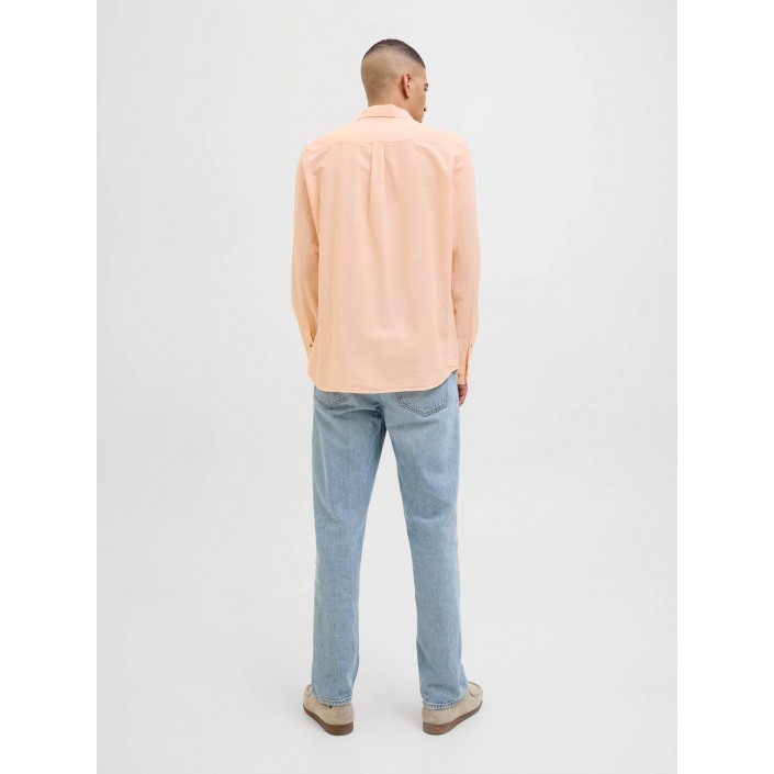 Jack & Jones:JACK&JONES ESSENTIALS JJESUMMER SHIRT LS SN Peach Parfait | Freewear JJESUMMER SHIRT LS SN - www.freewear.nl - Freewear