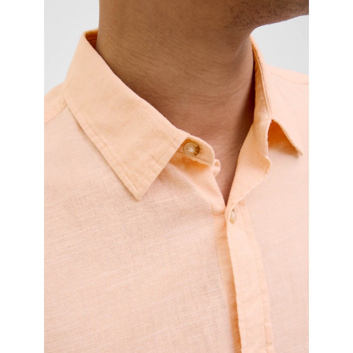 Jack & Jones:JACK&JONES ESSENTIALS JJESUMMER SHIRT LS SN Peach Parfait | Freewear JJESUMMER SHIRT LS SN - www.freewear.nl - Freewear