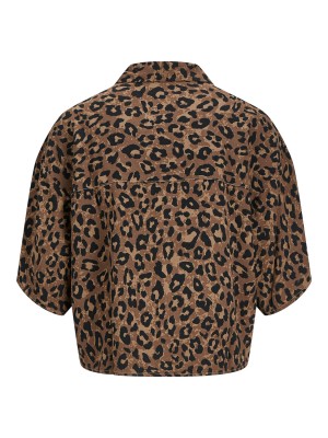 jack JXMIRA VISCOSE SS SHIRT WVN Tigers Eye/LEO | Freewear JXMIRA VISCOSE SS SHIRT WVN - www.freewear.nl - Freewear