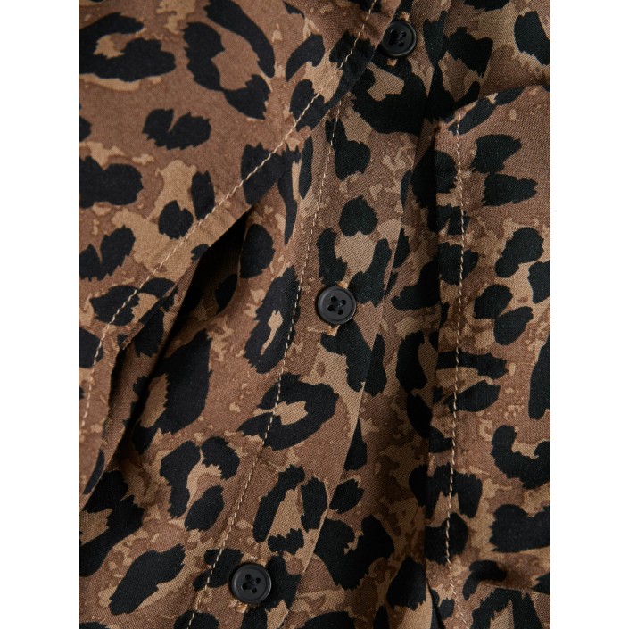 jack JXMIRA VISCOSE SS SHIRT WVN Tigers Eye/LEO | Freewear JXMIRA VISCOSE SS SHIRT WVN - www.freewear.nl - Freewear
