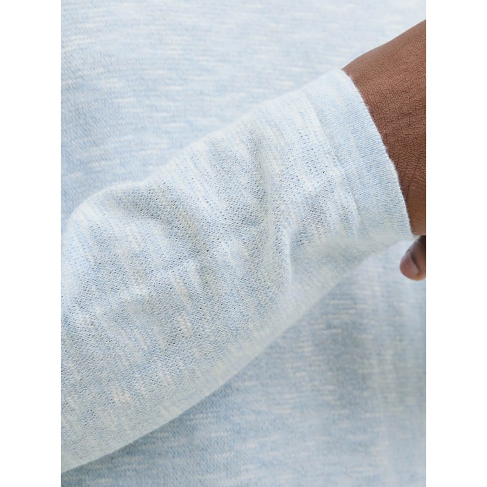 Jack & Jones:JACK&JONES ESSENTIALS JJESUMMER KNIT CREW NECK SN Chambray Blue/w. White | Freewear JJESUMMER KNIT CREW NECK SN - www.freewear.nl - Freewear