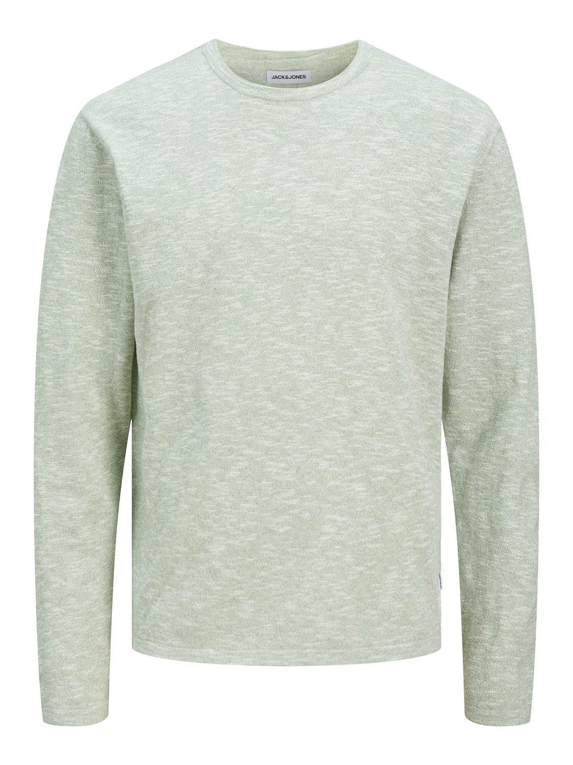 Jack & Jones Trui Jjesummer Knit Crew Neck Sn 12269631 Iceberg Green/white Mannen Maat - XXL