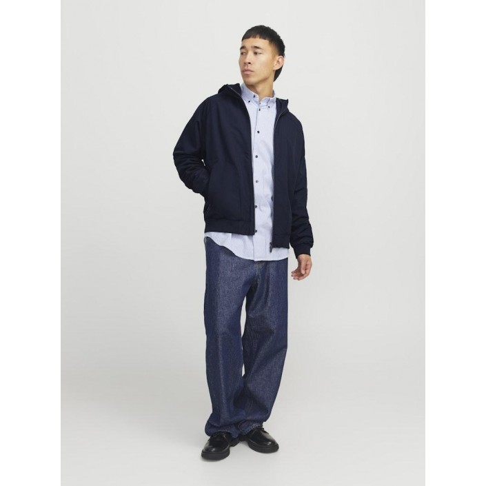 Jack & Jones:JACK&JONES ESSENTIALS JJEPERFECT BOMBER NOOS Sky Captain | Freewear JJEPERFECT BOMBER NOOS - www.freewear.nl - Freewear