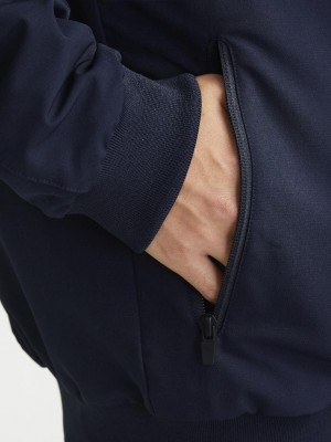 Jack & Jones:JACK&JONES ESSENTIALS JJEPERFECT BOMBER NOOS Sky Captain | Freewear JJEPERFECT BOMBER NOOS - www.freewear.nl - Freewear