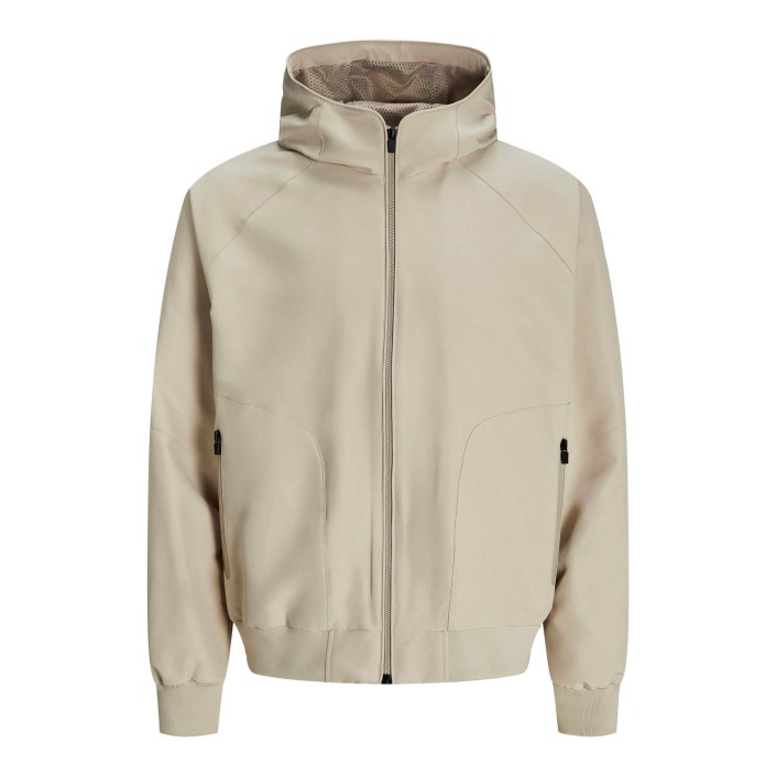 Jack & Jones:JACK&JONES ESSENTIALS JJEPERFECT BOMBER NOOS Moonbeam | Freewear JJEPERFECT BOMBER NOOS - www.freewear.nl - Freewear