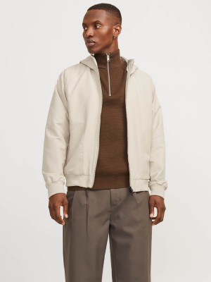 Jack & Jones:JACK&JONES ESSENTIALS JJEPERFECT BOMBER NOOS Moonbeam | Freewear JJEPERFECT BOMBER NOOS - www.freewear.nl - Freewear