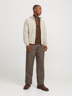 Jack & Jones:JACK&JONES ESSENTIALS JJEPERFECT BOMBER NOOS Moonbeam | Freewear JJEPERFECT BOMBER NOOS - www.freewear.nl - Freewear