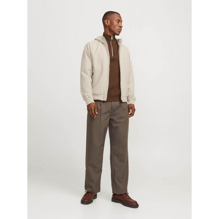 Jack & Jones:JACK&JONES ESSENTIALS JJEPERFECT BOMBER NOOS Moonbeam | Freewear JJEPERFECT BOMBER NOOS - www.freewear.nl - Freewear