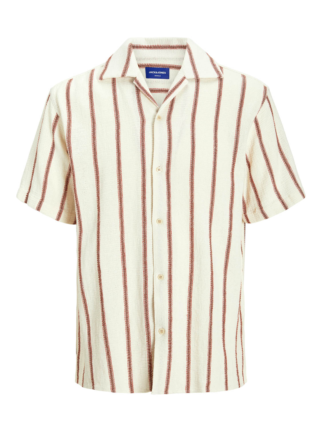 Jack and Jones Jorcoba Stripe Resort Shirt Ss Sn
