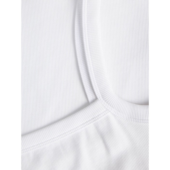 JACK&JONES ORIGINALS JXFIFI STR SL RIB TOP JRS SN Bright White | Freewear JXFIFI STR SL RIB TOP JRS SN - www.freewear.nl - Freewear