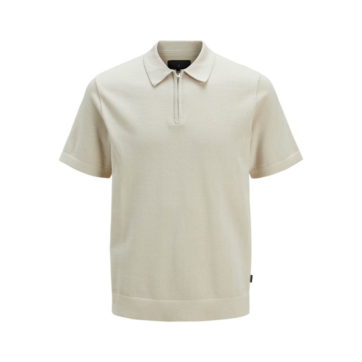 JACK%JONES PREMIUM JPRBLAMILANO SPRING KNIT POLO SS SN Silver Lining | Freewear JPRBLAMILANO SPRING KNIT POLO SS SN - www.freewear.nl - Freewear