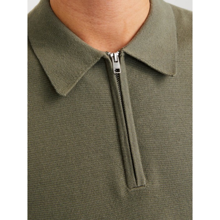 JACK%JONES PREMIUM JPRBLAMILANO SPRING KNIT POLO SS SN Tea Leaf | Freewear JPRBLAMILANO SPRING KNIT POLO SS SN - www.freewear.nl - Freewear