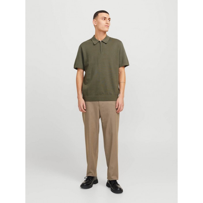 JACK%JONES PREMIUM JPRBLAMILANO SPRING KNIT POLO SS SN Tea Leaf | Freewear JPRBLAMILANO SPRING KNIT POLO SS SN - www.freewear.nl - Freewear