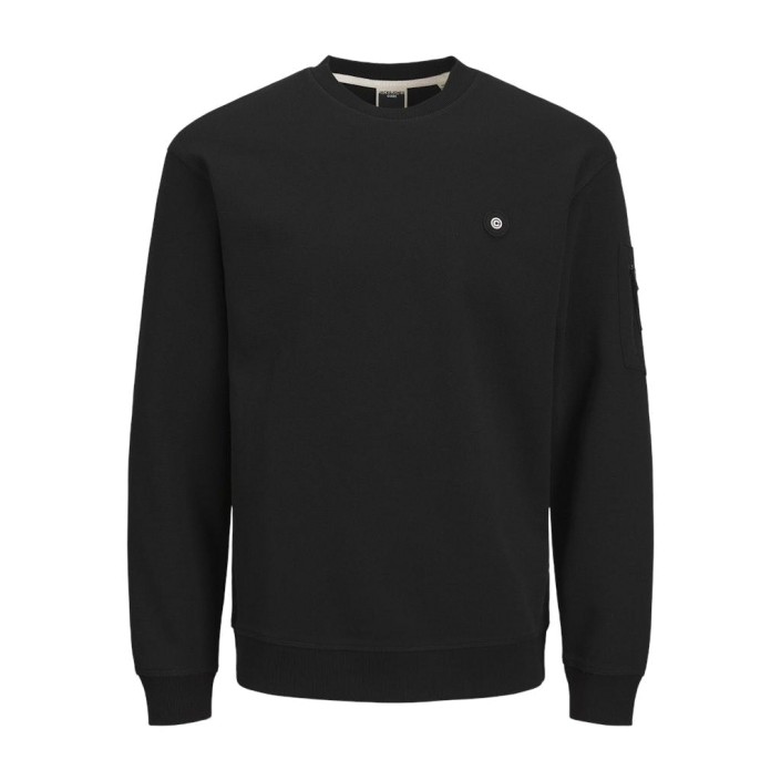 JACK&JONES ORIGINALS JCOJOE SWEAT CREW NECK SMU Black | Freewear JCOJOE SWEAT CREW NECK SMU - www.freewear.nl - Freewear