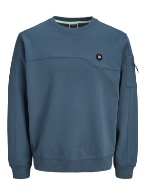 JACK&JONES ORIGINALS JCOJOE SWEAT CREW NECK SMU Orion Blue | Freewear JCOJOE SWEAT CREW NECK SMU - www.freewear.nl - Freewear