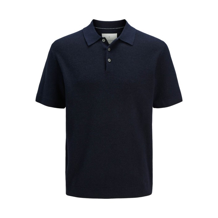 JACK%JONES PREMIUM JPRCCCOOPER KNIT POLO SS SN Night Sky | Freewear JPRCCCOOPER KNIT POLO SS SN - www.freewear.nl - Freewear