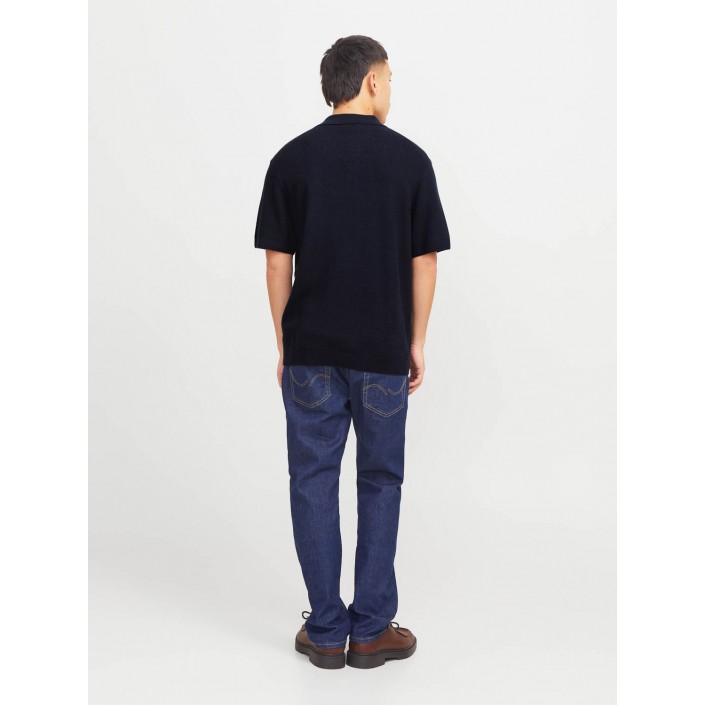 JACK%JONES PREMIUM JPRCCCOOPER KNIT POLO SS SN Night Sky | Freewear JPRCCCOOPER KNIT POLO SS SN - www.freewear.nl - Freewear