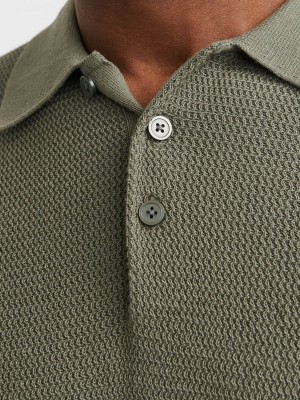 JACK%JONES PREMIUM JPRCCCOOPER KNIT POLO SS SN Tea Leaf | Freewear JPRCCCOOPER KNIT POLO SS SN - www.freewear.nl - Freewear