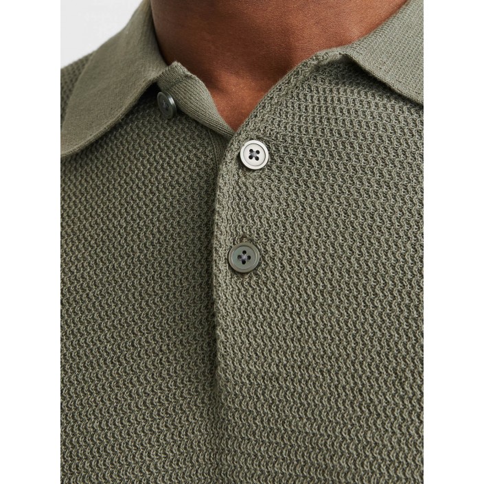 JACK%JONES PREMIUM JPRCCCOOPER KNIT POLO SS SN Tea Leaf | Freewear JPRCCCOOPER KNIT POLO SS SN - www.freewear.nl - Freewear