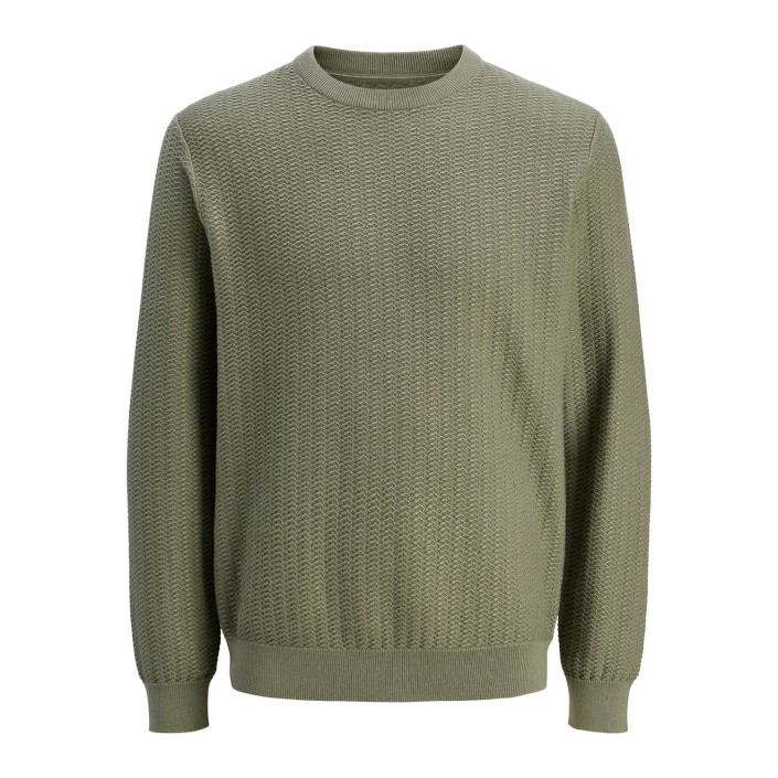 JACK%JONES PREMIUM JPRCCTRAVIS KNIT CREW NECK Vetiver | Freewear JPRCCTRAVIS KNIT CREW NECK - www.freewear.nl - Freewear