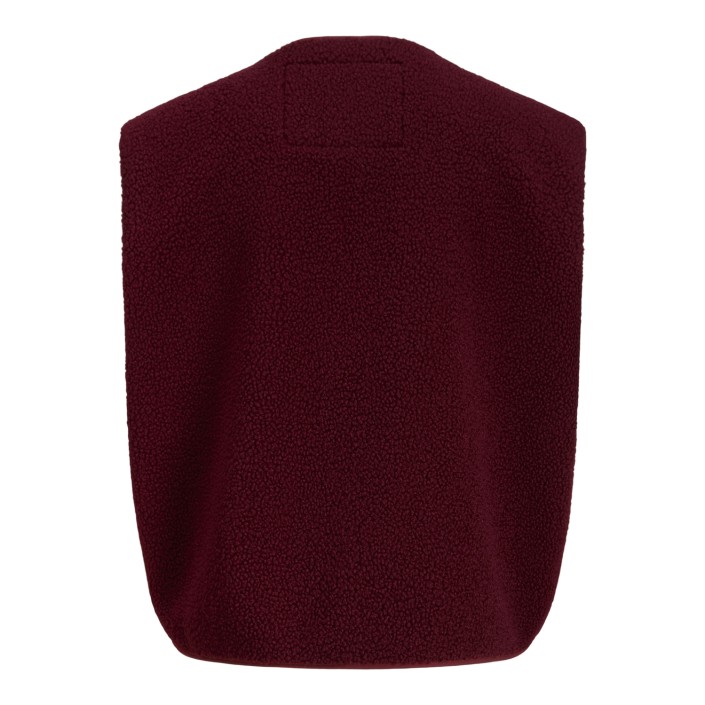JACK&JONES ORIGINALS JXVERA TEDDY VEST OTW SN Cabernet | Freewear JXVERA TEDDY VEST OTW SN - www.freewear.nl - Freewear