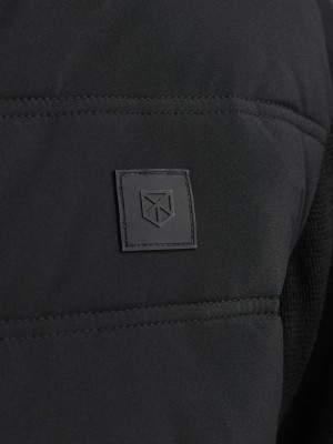 JACK%JONES PREMIUM JPRBLATURNER HYBRID JACKET Black | Freewear JPRBLATURNER HYBRID JACKET - www.freewear.nl - Freewear