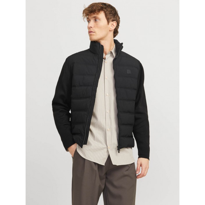JACK%JONES PREMIUM JPRBLATURNER HYBRID JACKET Black | Freewear JPRBLATURNER HYBRID JACKET - www.freewear.nl - Freewear