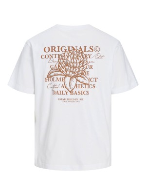 JACK&JONES ORIGINALS JORISLINGTON TYPE GRAPHIC BACK TEE : Bright White | Freewear JORISLINGTON TYPE GRAPHIC BACK TEE : - www.freewear.nl - Freewear