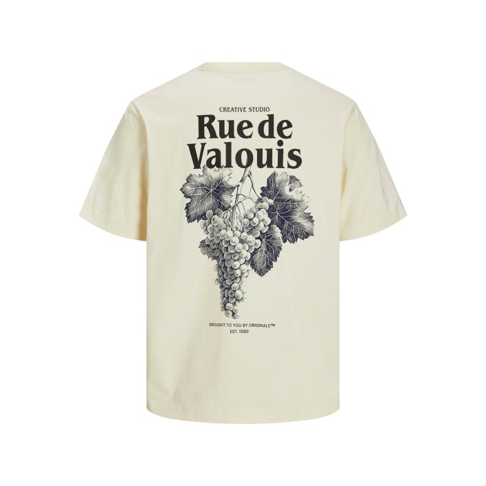 JACK&JONES ORIGINALS JORPAROS EASTER SKETCH TEE SS CREW : Antique White/GRAPES | Freewear JORPAROS EASTER SKETCH TEE SS CREW : - www.freewear.nl - Freewear