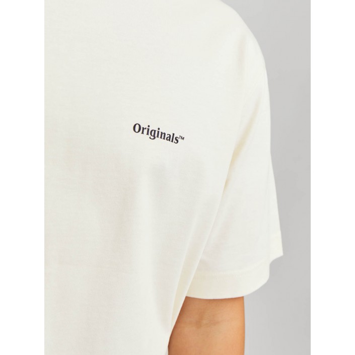 JACK&JONES ORIGINALS JORPAROS EASTER SKETCH TEE SS CREW : Antique White/GRAPES | Freewear JORPAROS EASTER SKETCH TEE SS CREW : - www.freewear.nl - Freewear