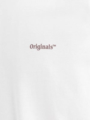 JACK&JONES ORIGINALS JORPAROS EASTER SKETCH TEE SS CREW : Bright White/PALMS | Freewear JORPAROS EASTER SKETCH TEE SS CREW : - www.freewear.nl - Freewear