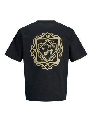 JACK&JONES ORIGINALS JORPAROS EASTER SKETCH TEE SS CREW : Black/YELLOW CLAM | Freewear JORPAROS EASTER SKETCH TEE SS CREW : - www.freewear.nl - Freewear