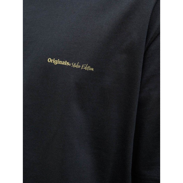 JACK&JONES ORIGINALS JORPAROS EASTER SKETCH TEE SS CREW : Black/YELLOW CLAM | Freewear JORPAROS EASTER SKETCH TEE SS CREW : - www.freewear.nl - Freewear