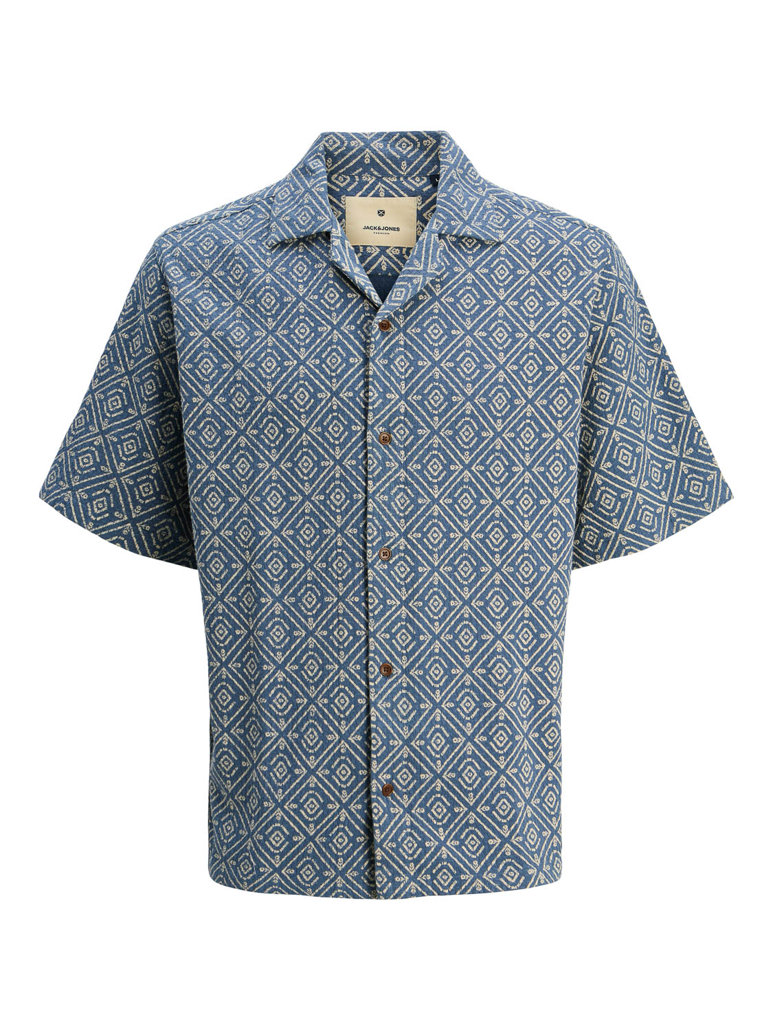 JACK&JONES - JPRBLUVINCENT PRINT RESORT S/S SHIRT SN - Heren - Overhemden