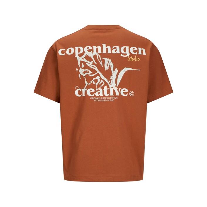 JACK&JONES ORIGINALS JORPAROS ELEMENT BACK TEE SS CREW N: Arabian Spice | Freewear JORPAROS ELEMENT BACK TEE SS CREW N: - www.freewear.nl - Freewear