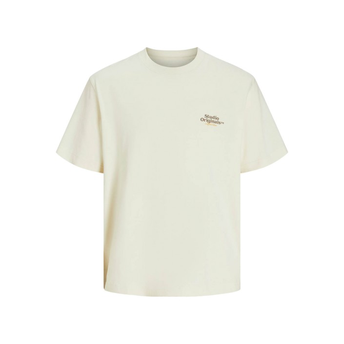 JACK&JONES ORIGINALS JORPAROS ELEMENT BACK TEE SS CREW N: Antique White | Freewear JORPAROS ELEMENT BACK TEE SS CREW N: - www.freewear.nl - Freewear