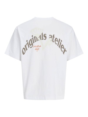 JACK&JONES ORIGINALS JORPAROS ELEMENT BACK TEE SS CREW N: Bright White | Freewear JORPAROS ELEMENT BACK TEE SS CREW N: - www.freewear.nl - Freewear