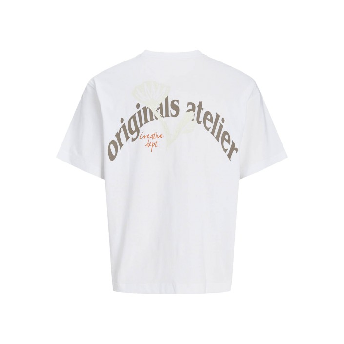 JACK&JONES ORIGINALS JORPAROS ELEMENT BACK TEE SS CREW N: Bright White | Freewear JORPAROS ELEMENT BACK TEE SS CREW N: - www.freewear.nl - Freewear